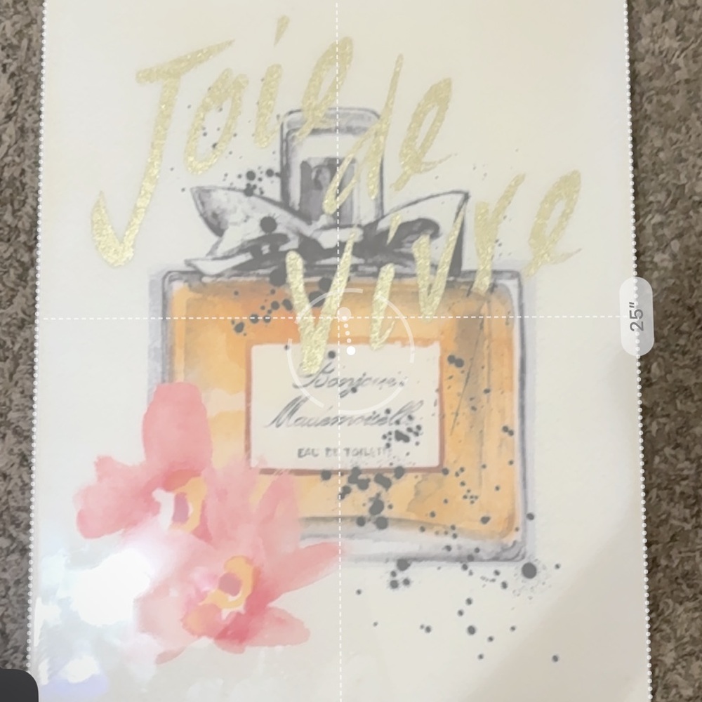 Home Interiors Gold and Pink Perfume Art Print